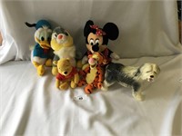 Selection of 6 Disney Collectible Animals-Stuffed