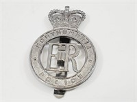 Northumbria British Police Cap Badge