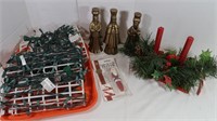 Christmas Lot - Clear Twinkle Lights, 3 Ceramic