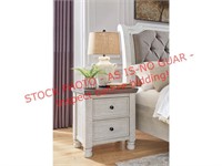 Havalance 26in.2 Drawer Charging Nightstand