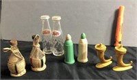 (4 SETS) FIGURAL S & P SHAKERS