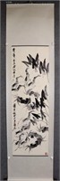 Chinese Ink Color Scroll Painting,Signed