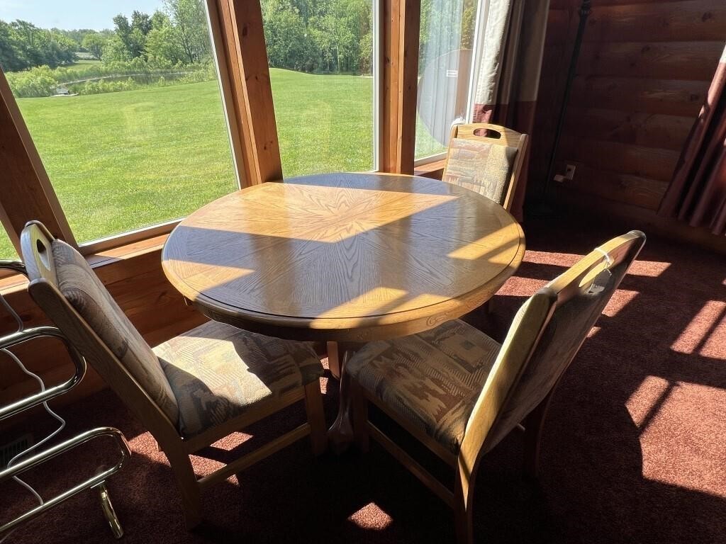 Oak Table and 3 Chairs