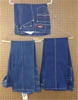 3pc. Vintage Denim Blue Jeans