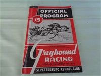 1937 Greyhound Racing Official Program