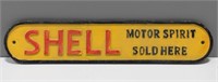 CAST IRON SHELL ADVERTISING SIGN
