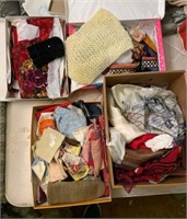 4 Boxes of Vintage Linens