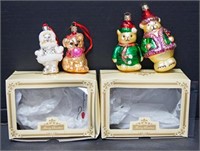 Polish Glass Ornaments - Bears & Child