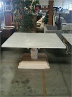 Large painted square table