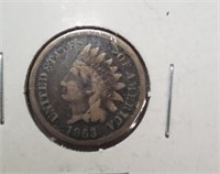 1863 Indian Head Penny