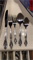 A set of S monogrammed silverware