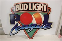 Bud Light pool sign