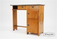 Nu Art Inc. Art Deco Petit Desk w/ Laminate Top