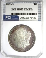 1878-S Morgan MS65 DMPL LISTS $8000