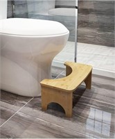Bamboo Toilet Stool, 6.5 Inch Adult Universal