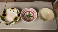 3 serving bowls