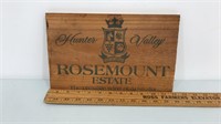 Wooden Wine crate topper/sign - Hunter Valley