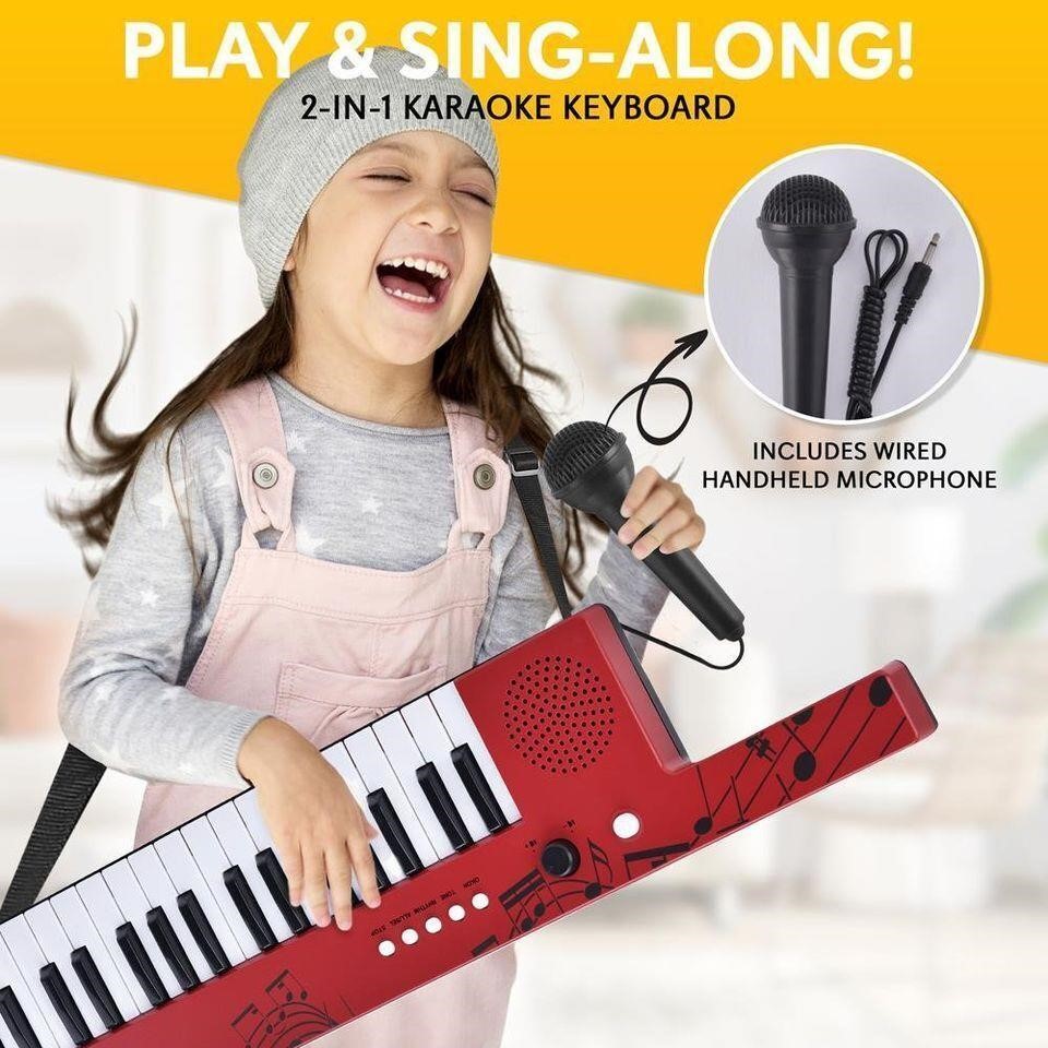 Karaoke Keyboard w Microphone Singalong Gift