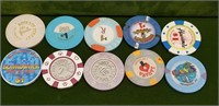 10-COLLECTABLE CASINO CHIPS