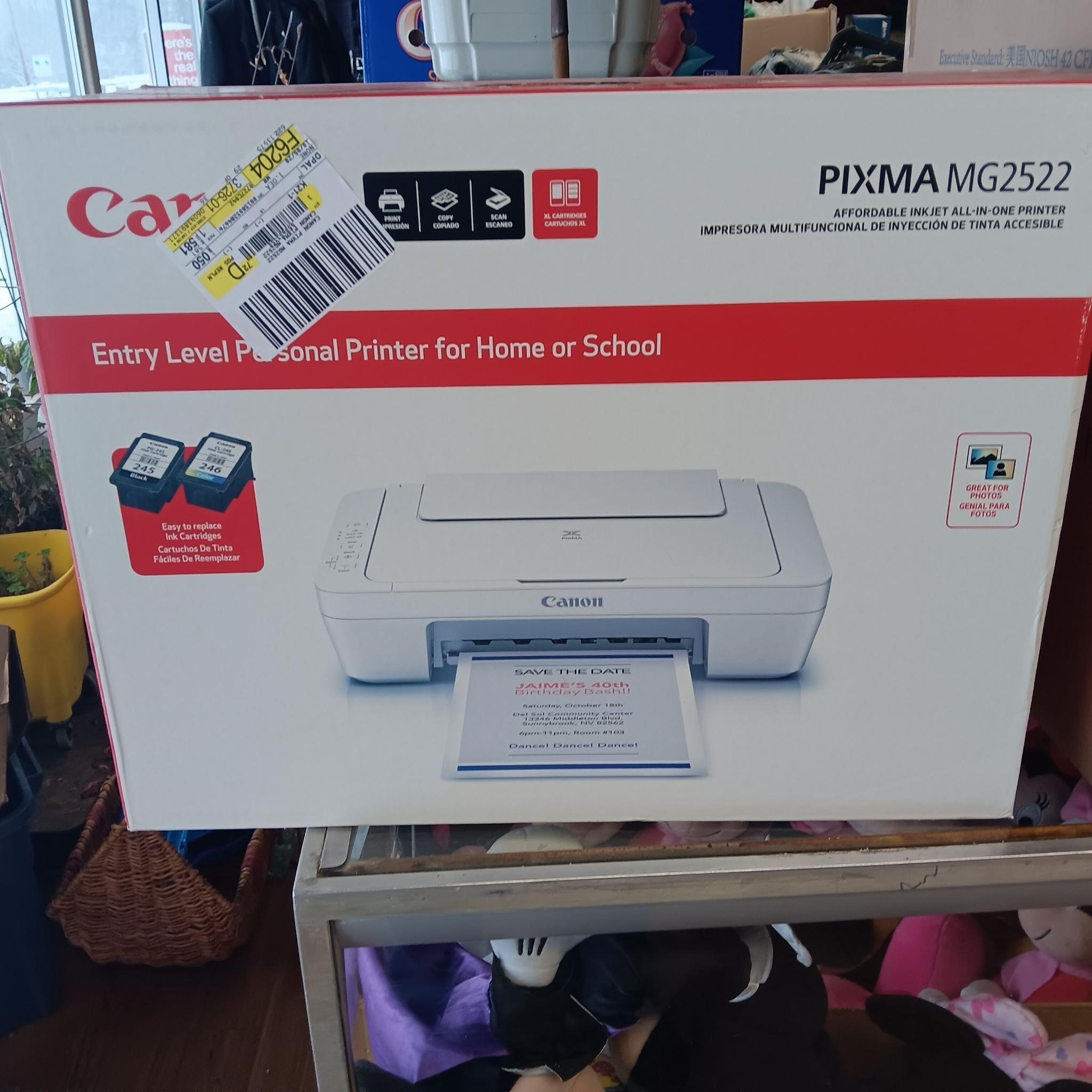 Canon Pixma MG2522 Inkjet Printer, New