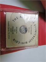 1971 Platinum Apollo 15 MiniCoin Franklin Mint