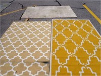 3 PATTERNED RUGS  AS FOUND CONDITION