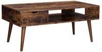 VASAGLE Coffee Table with Storage, Drawer