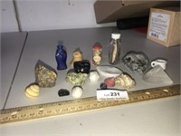 Lot of Small Stones- Shells- Miniatures -Etc.