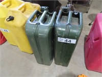 2 Steel Water Jerry Cans