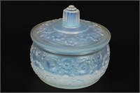 French Sabino Glass Jar and Cover,