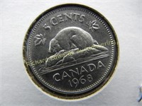 1968 Canada 5 Cent Piece