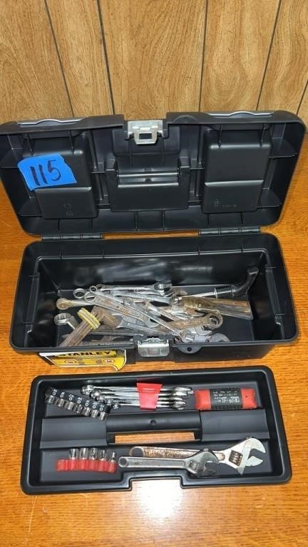Stanley tool box and hand tools