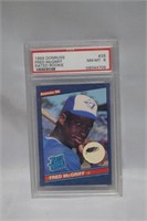 GRADED 1986 MCGRIFF ROOKIE CARD