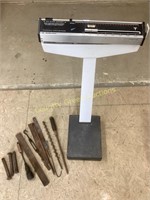Weight Scales and assorted Vintage Tools