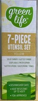 GreenLife 7 Piece Nylon Set Incl Spatulas  Yellow