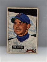 1951 Bowman #246 Bill Serena Chicago Cubs