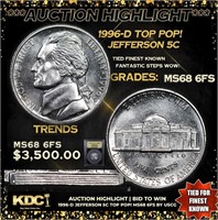 ***Auction Highlight*** 1996-d Jefferson Nickel TO