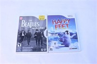 The Beatles, Happy Feet Wii Game Lot