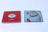 Craven A Players Tobacco Tin Can Lot
