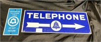 VINTAGE METAL SIGNS / BELL SYSTEMS / 2 PCS