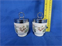 Pair of Royal Worcester Canisters