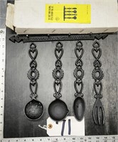 Cast Iron Kitchen Tool Hanging Set