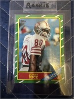 TOPPS 1986 JERRY RICE ROOKIE CARD