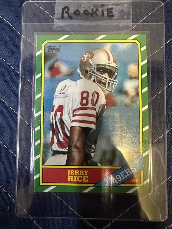 TOPPS 1986 JERRY RICE ROOKIE CARD