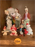 CLOWN FIGURINES