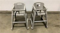 (Qty - 2) Rubbermaid Booster Chairs-