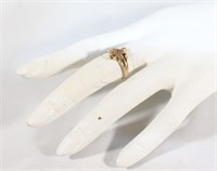 10kt Gold Ring w/4 Stones Size 8