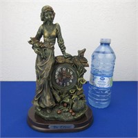 Decorative Table Clock "De Elina" 10.25" High