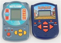 Vintage Battleship & Hangman Handheld Games -