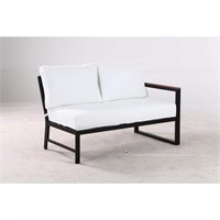 Hampton Bay West Park Sectional Chair  Black